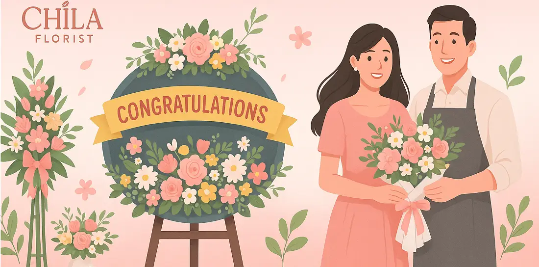 Toko Bunga Mega Kuningan - Papan Bunga, Buket Bunga, & Krans Terbaik